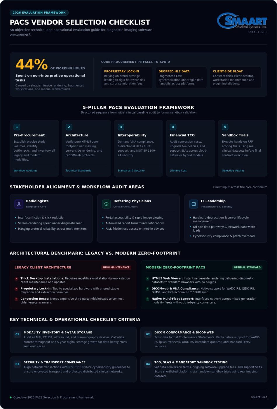 Checklist for Choosing a PACS Vendor: 2026 Evaluation Guide